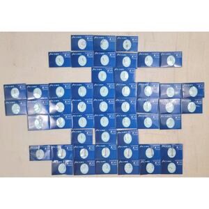 52pc Sterile Body Piercing Jewelry Lot Surgical Steel Gem & Plain